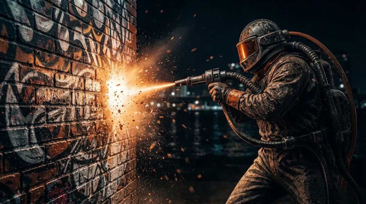 how long does commercial graffiti removal take