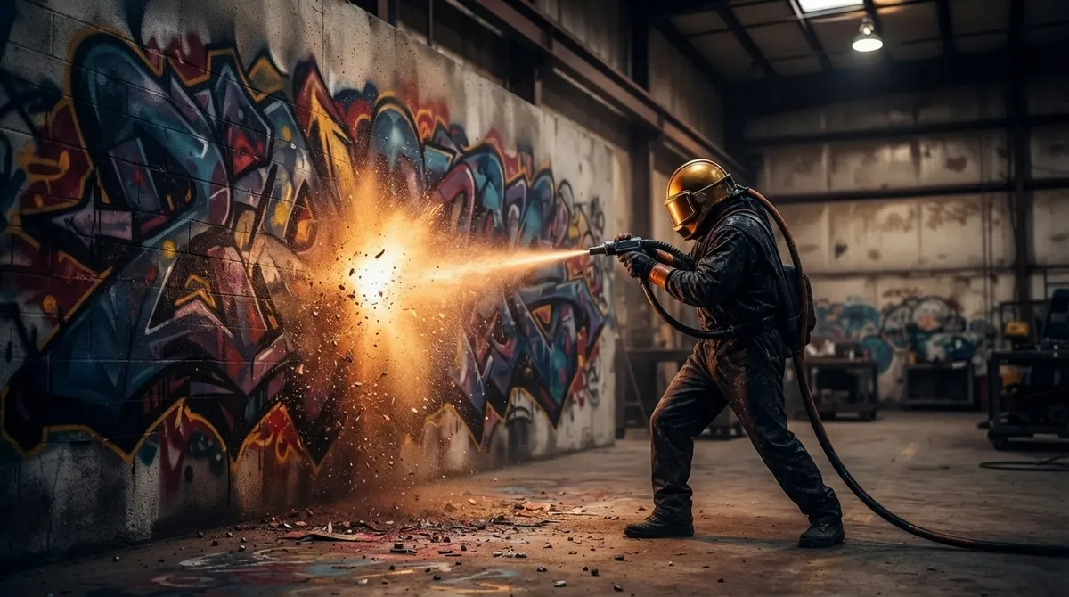 how long does commercial graffiti removal take