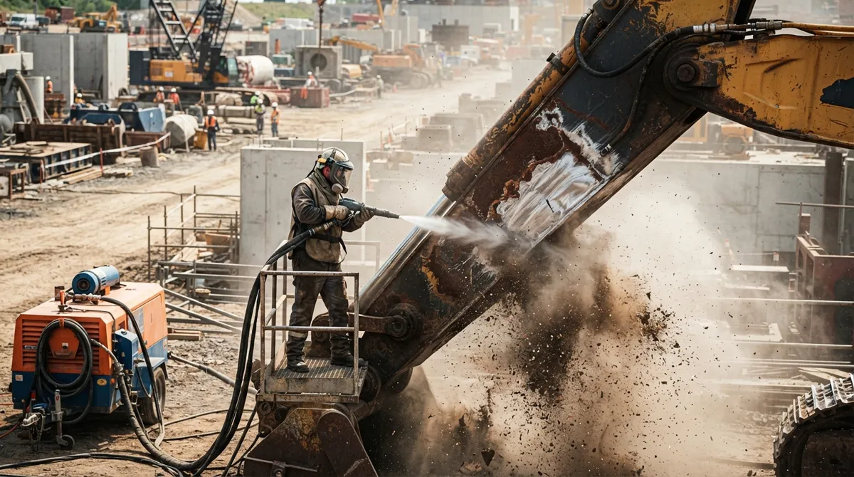 Equipment Blasting: On-Site Rust and Paint Removal