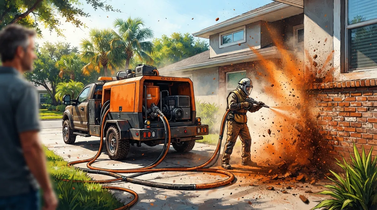 residential sandblasting in clearwater