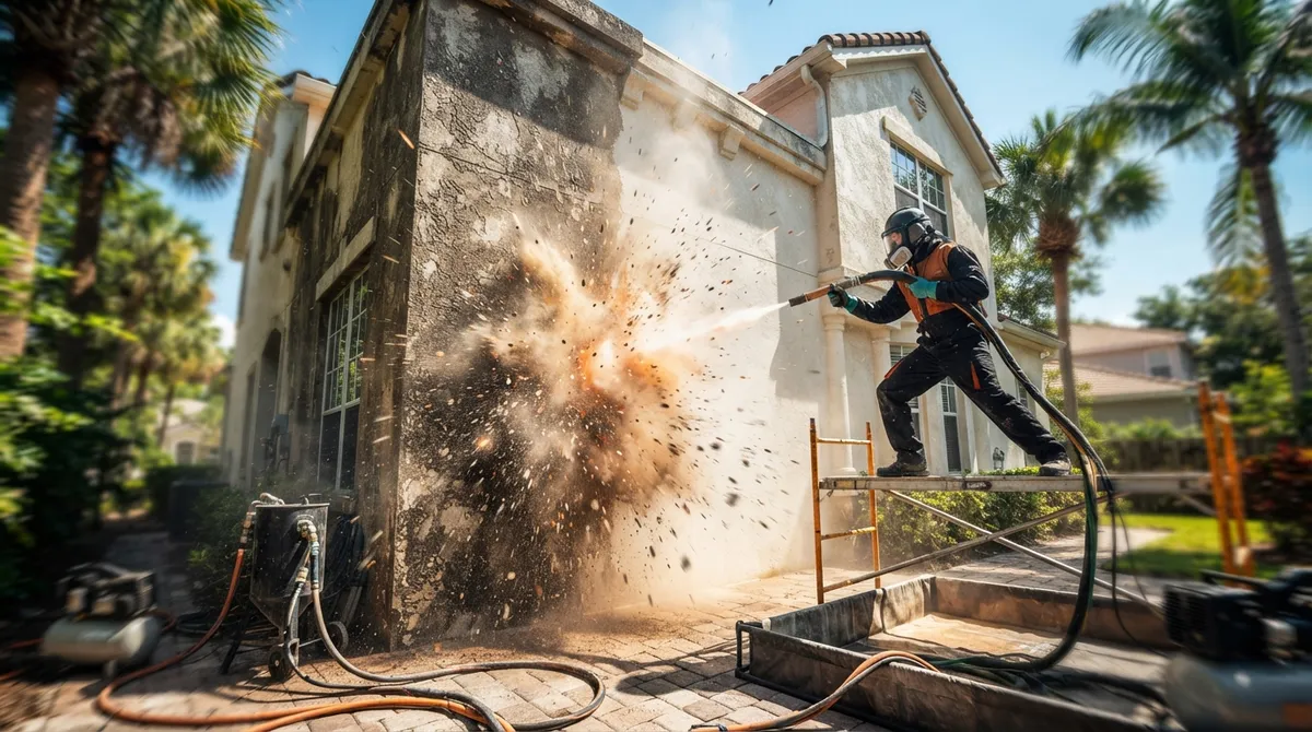 residential sandblasting in tampa
