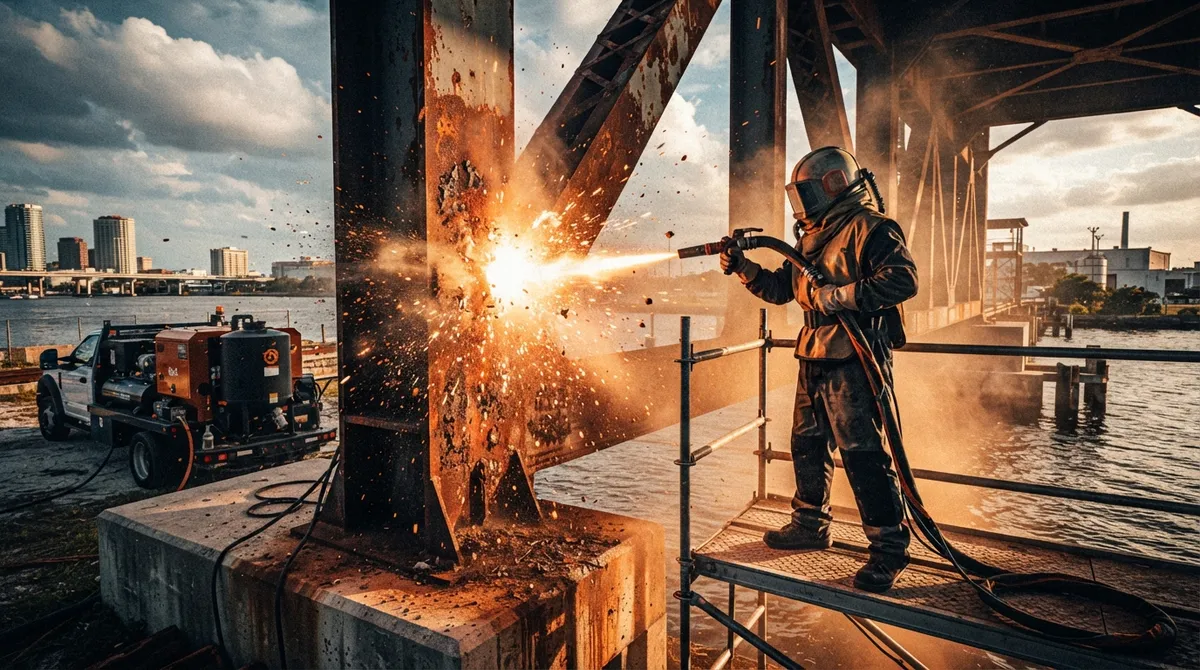 commercial sandblasting services