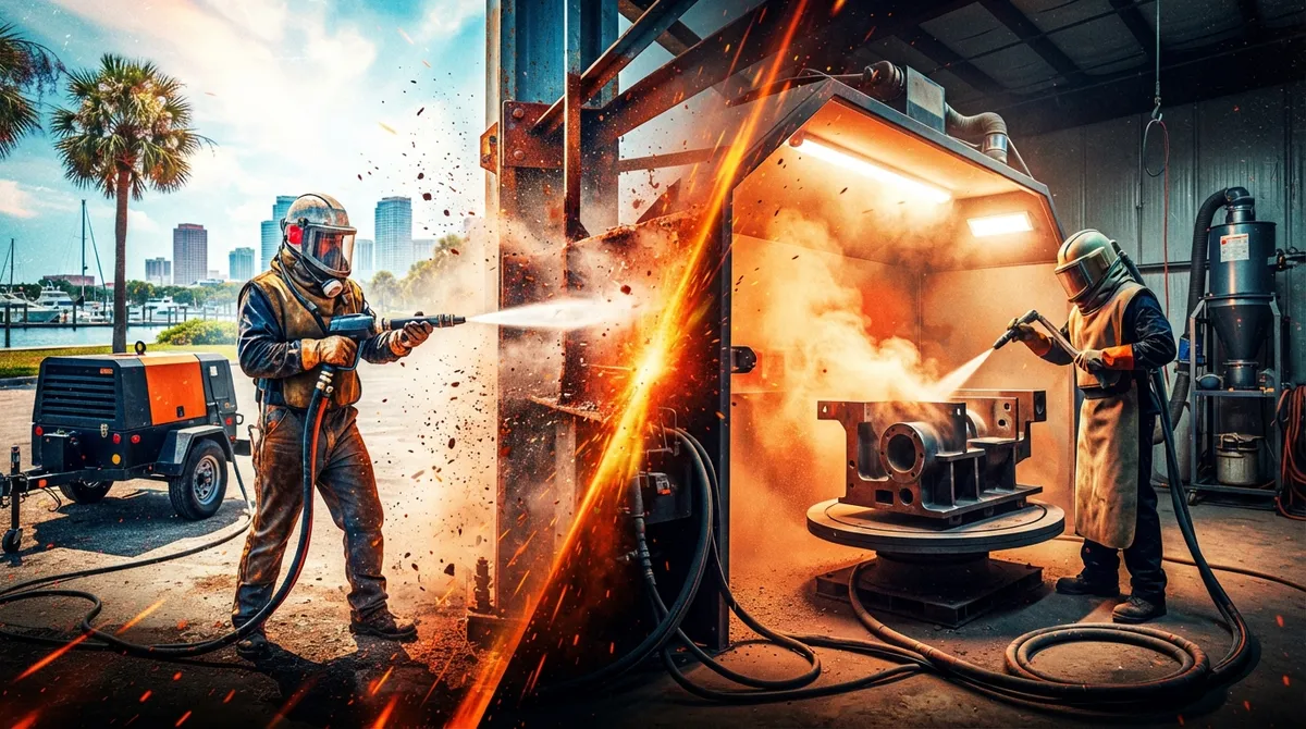 commercial sandblasting services