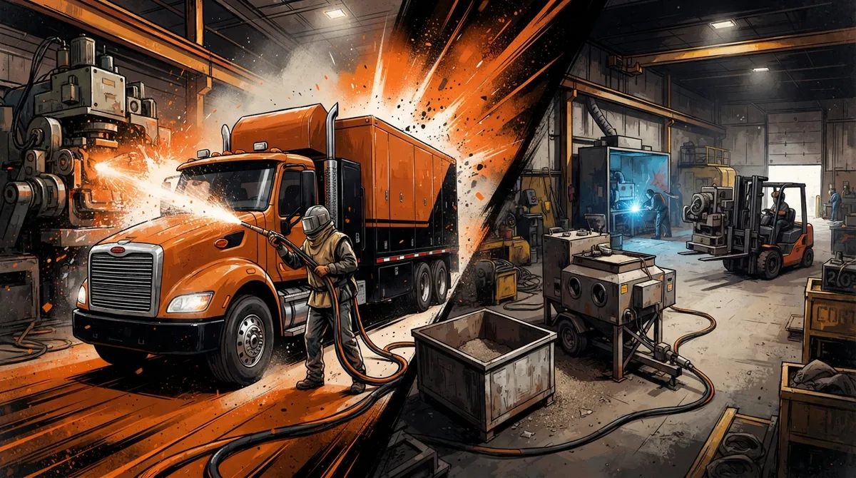 manufacturing sandblasting