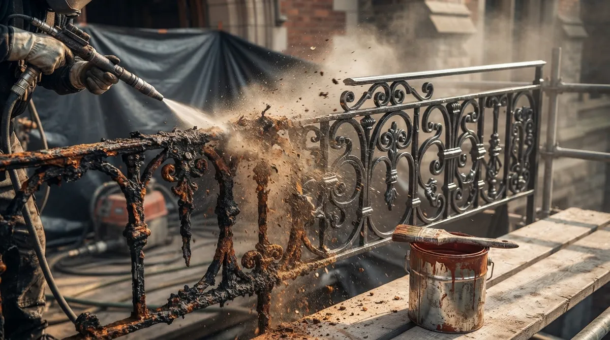How to Restore Wrought Iron Railings the Right Way