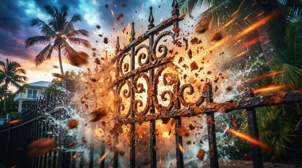 best way to restore an old iron fence