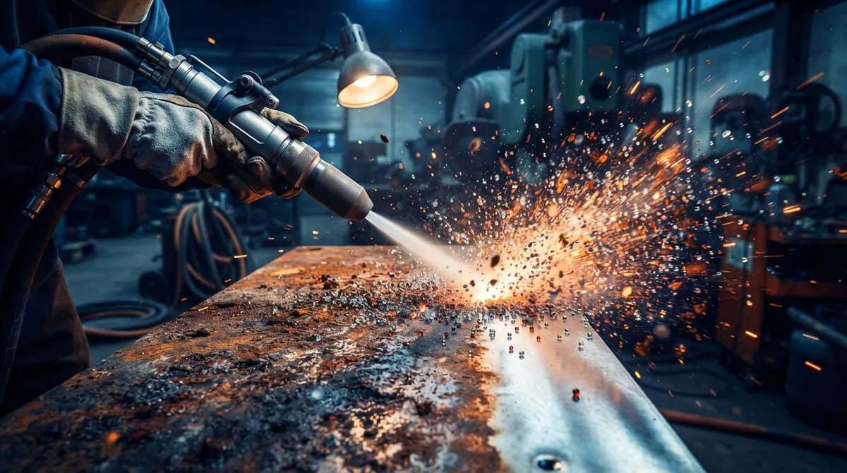glass bead blasting