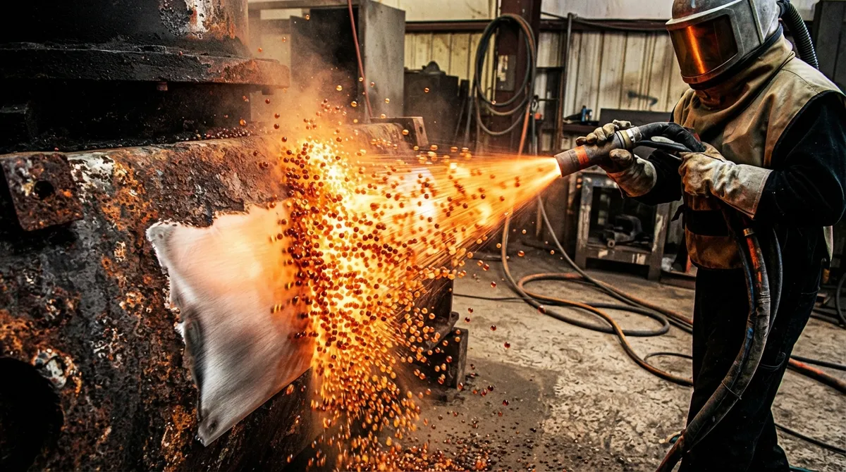 glass bead blasting