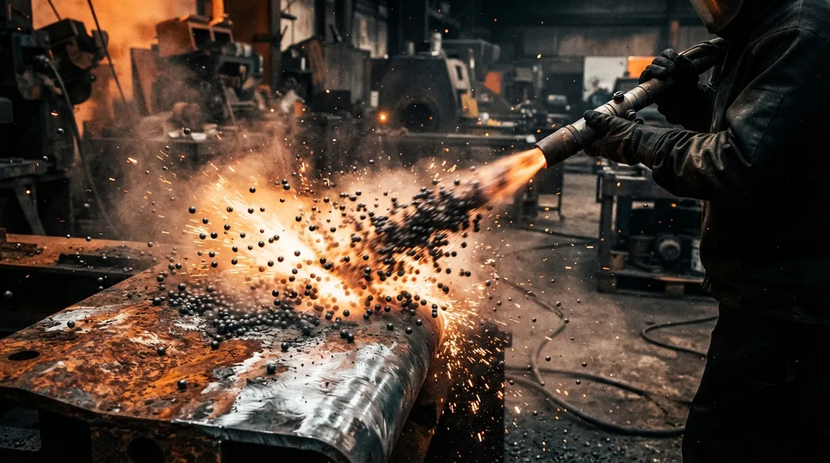 steel shot blasting