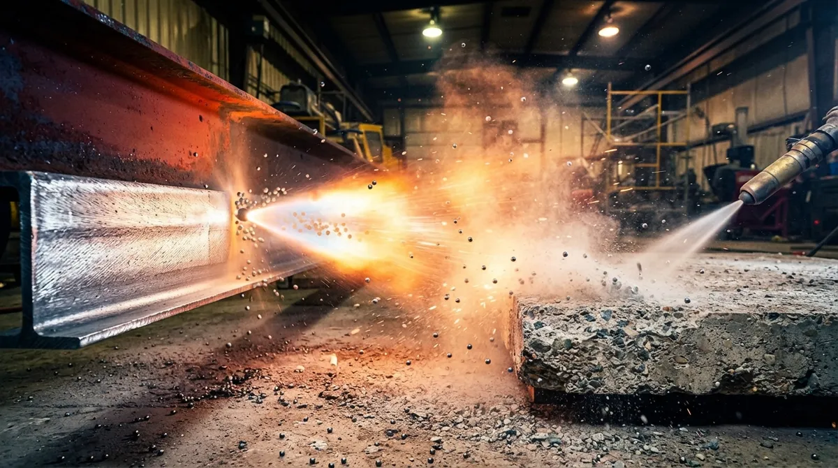 steel shot blasting