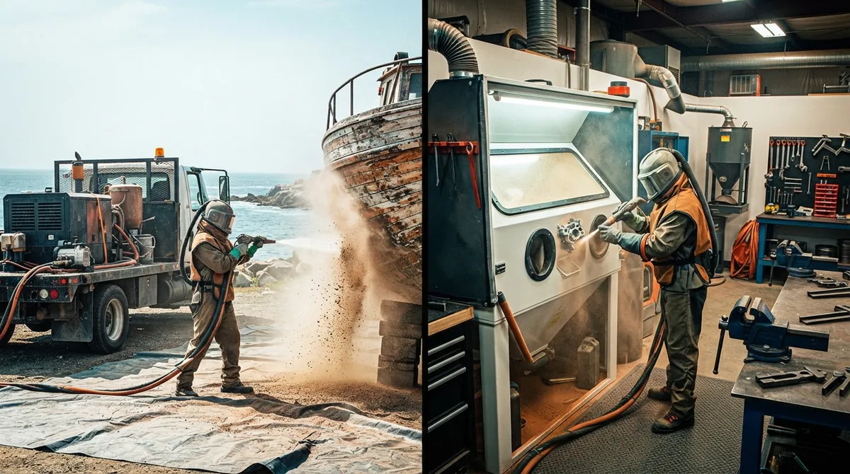 Mobile vs. Shop-Based: Sandblasting Companies Near You