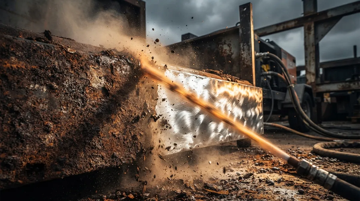 How Does Mobile Blasting Fix Metal Rust Treatment?