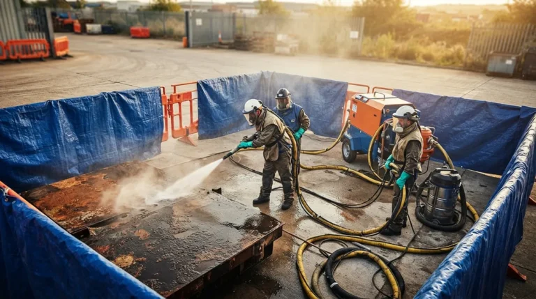 How Do Pros Handle Sandblasting Dust Control Safely?