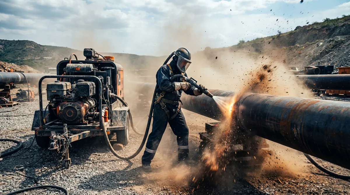 pipeline sandblasting