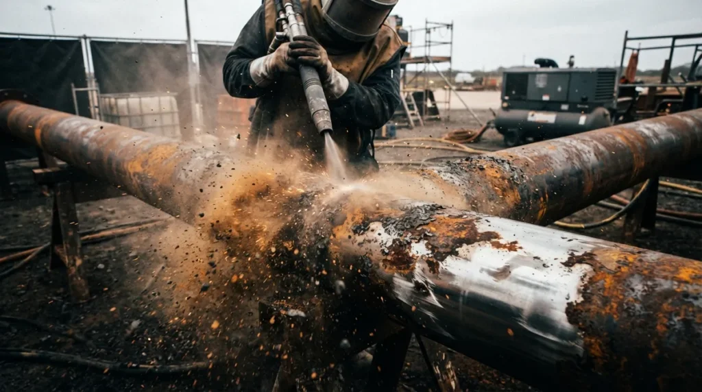 What Does Pipeline Sandblasting Really Involve?