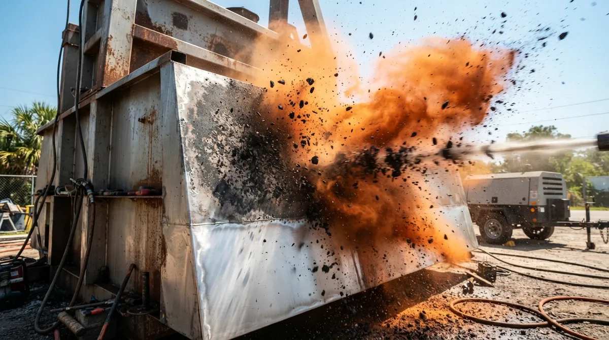 stainless steel blasting