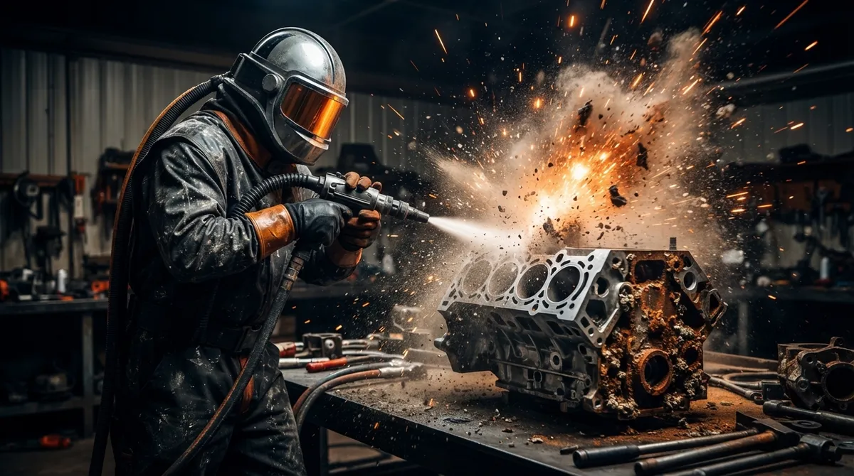 how long does sandblasting take