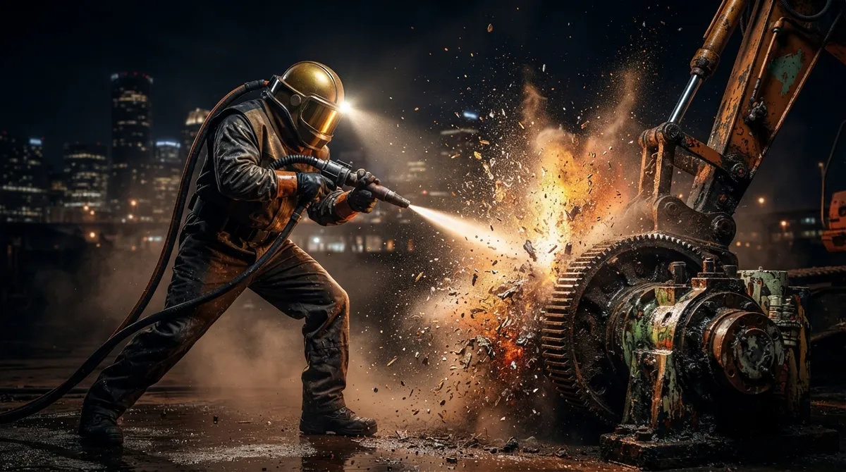 machinery cleaning blasting