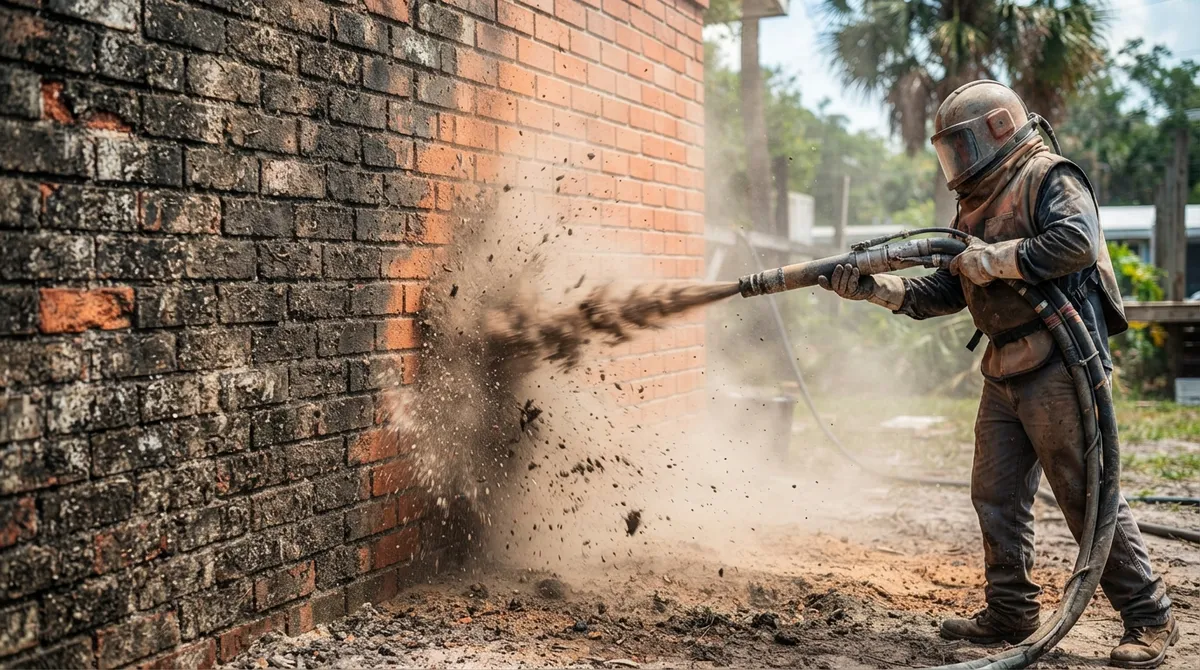 brick sandblasting