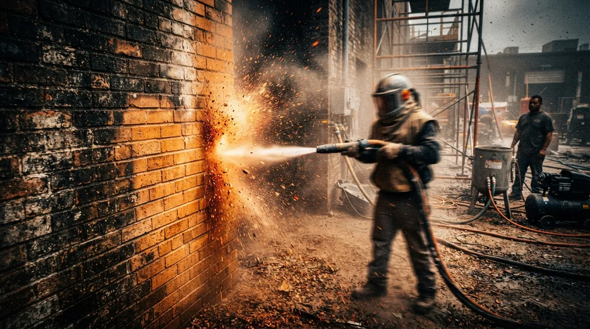 brick sandblasting