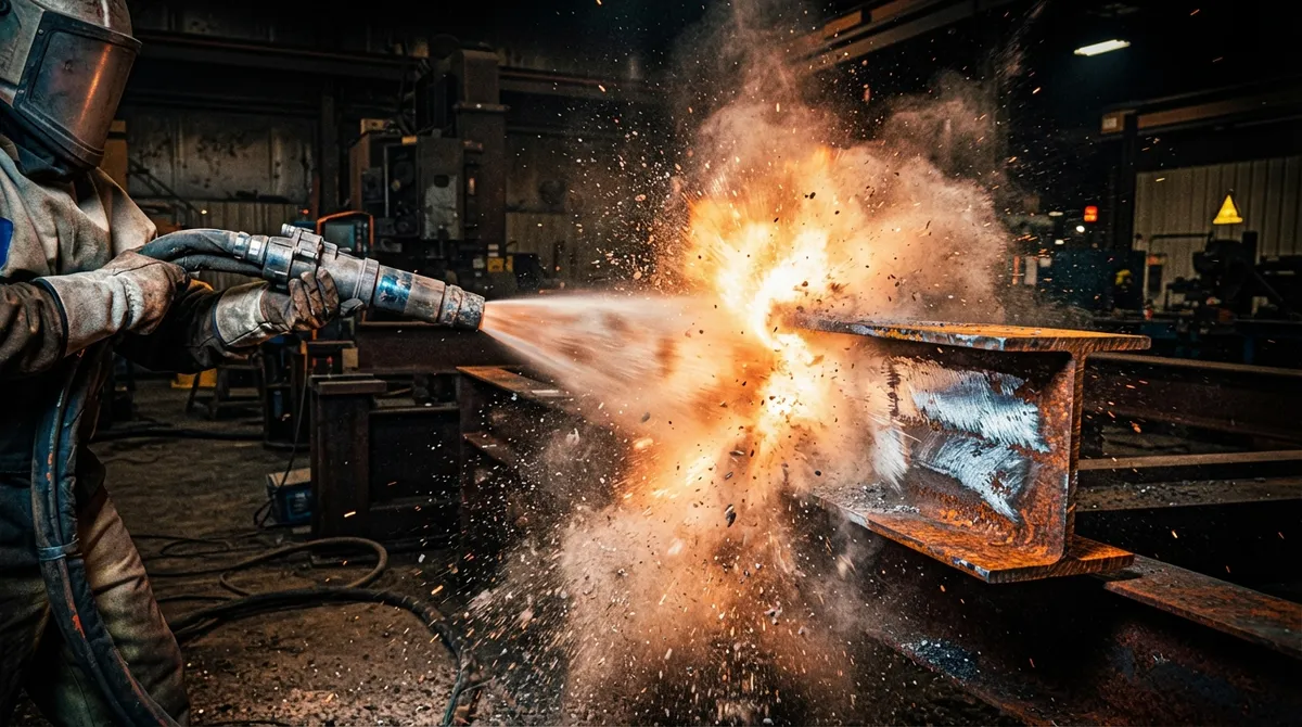 metal surface blasting