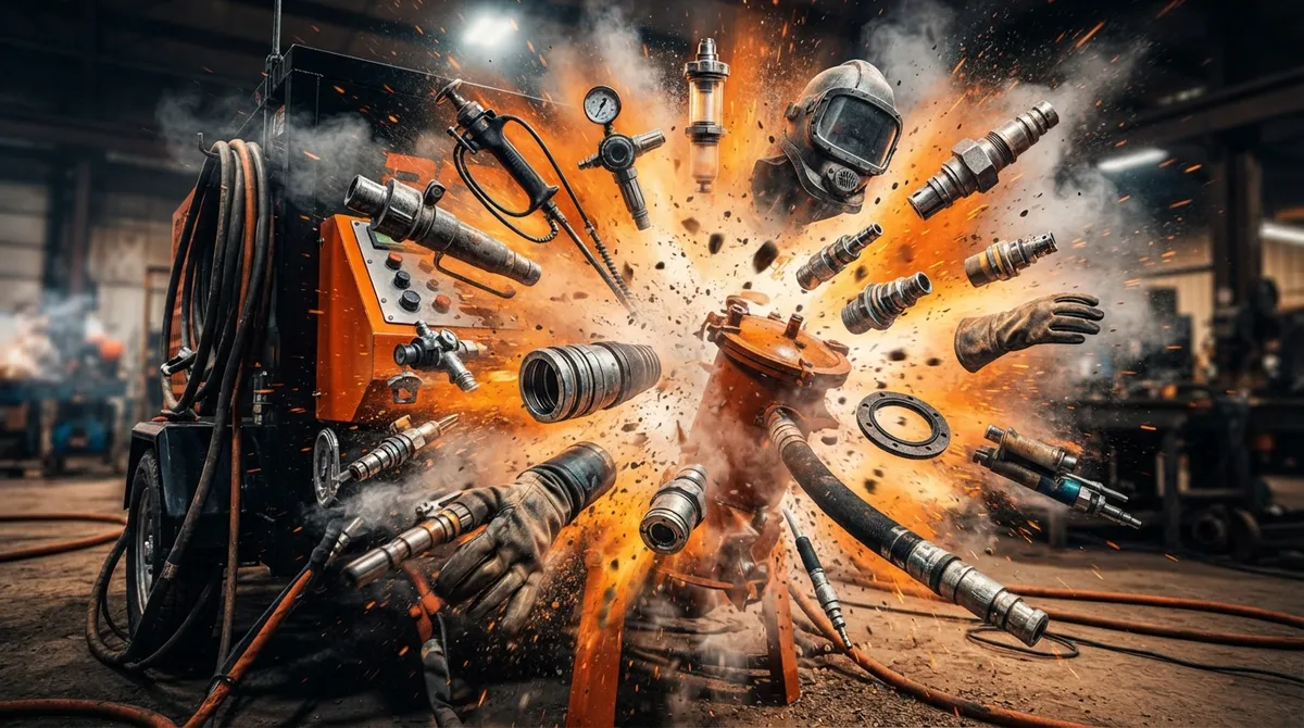 sandblasting machinery parts