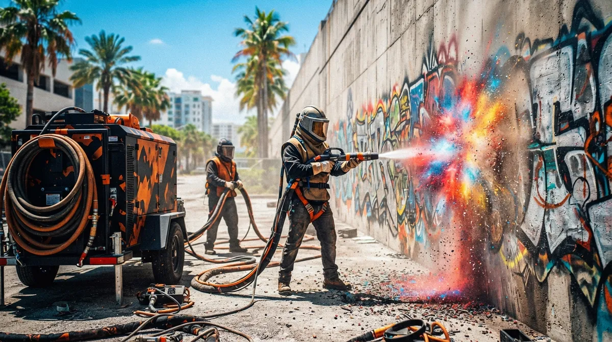 graffiti removal blasting