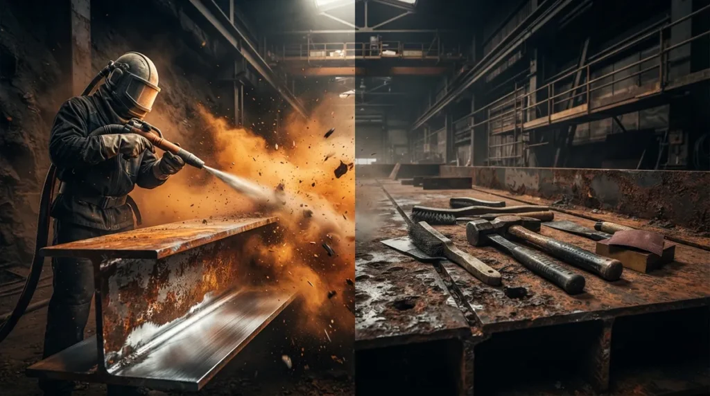 Sandblasting vs. Hand Prep: When Does Blasting Win?