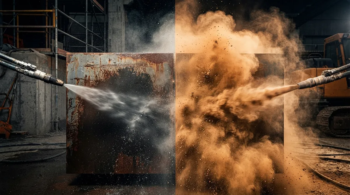 wet sandblasting
