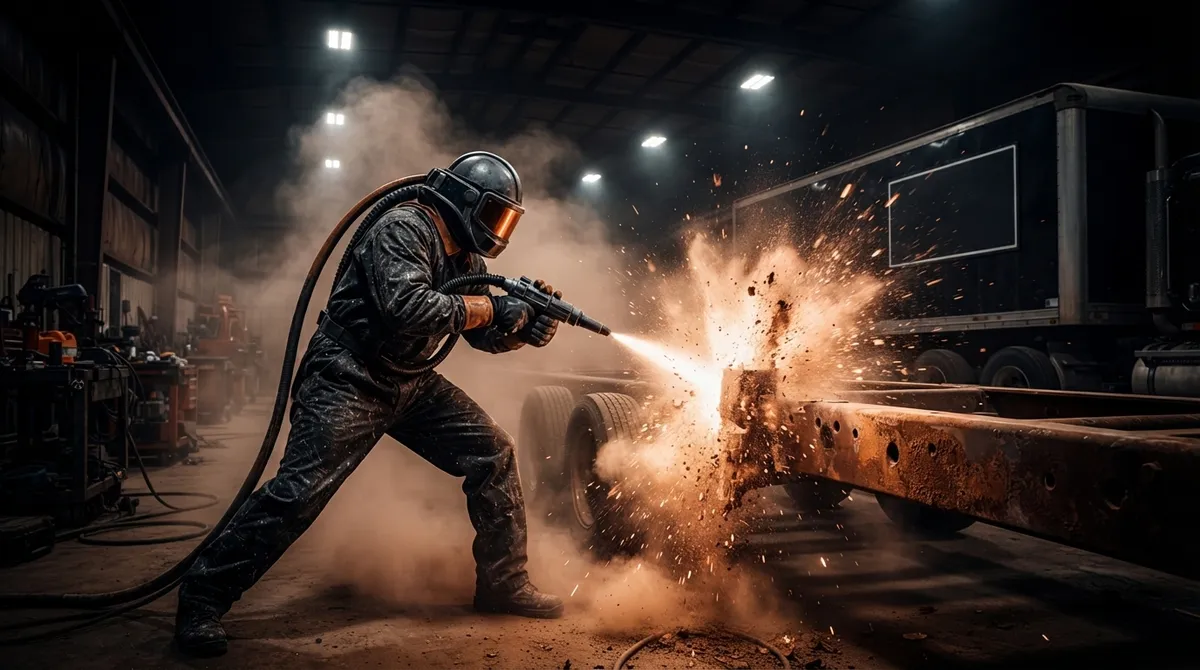 grit blasting