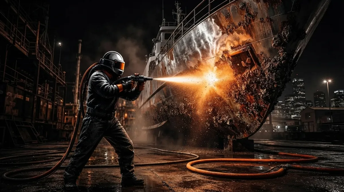 grit blasting