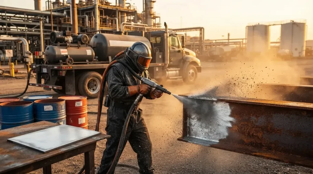 What Is Grit Blasting and How Does Mobile Blasting Work?