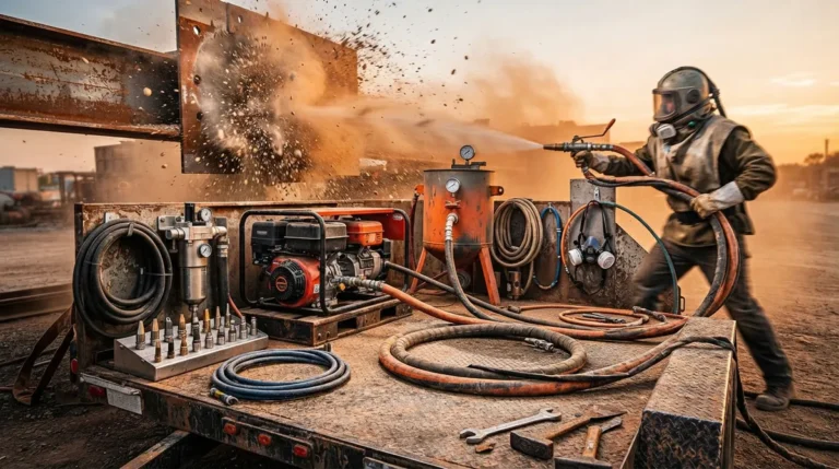9 Pieces of Proper Sandblasting Equipment for Mobile Jobs